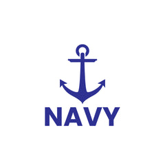 Elegant Navy Anchor Sticker for Cars