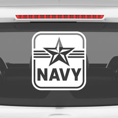 Support the Navy Emblem Car Window Decal