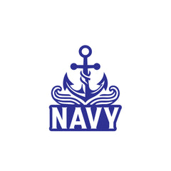 Compact Navy Anchor Sail Decal for Cars and Trucks