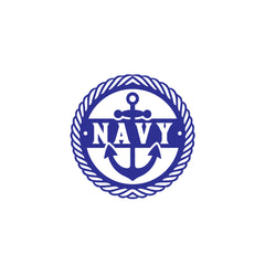 Proud Navy Anchor Sail Sticker for Vehicles