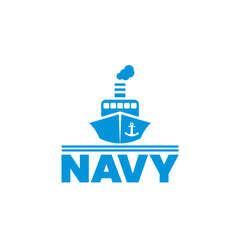 Anchor Ship Design Navy Car Window Sticker