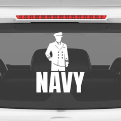 Navy Service Decal for Cars and SUVs