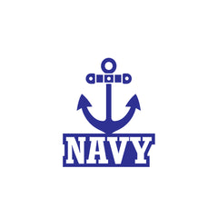Patriotic Navy Decal for Cars