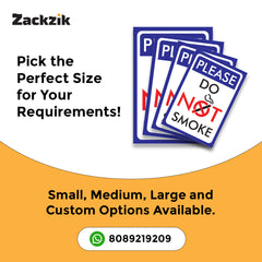 Bold & Clear Smoking Prohibition Sign