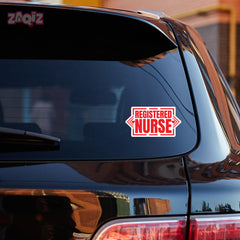Proud Registered Nurse Car Window Decal