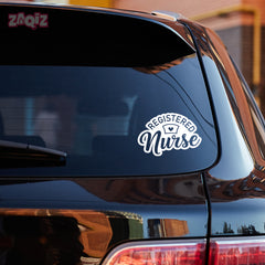 Elegant Registered Nurse Decal for Cars