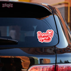 Classic Registered Nurse Sticker for Cars