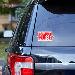Proud Registered Nurse Car Window Decal