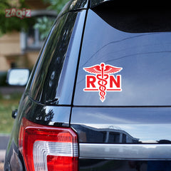 RN Doctor Logo Design RN Sticker for Cars