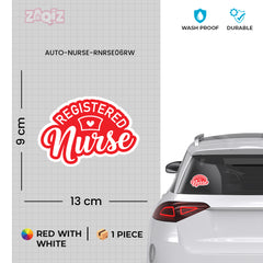 Elegant Registered Nurse Decal for Cars