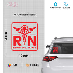 Professional RN Sign for Vehicle Safety