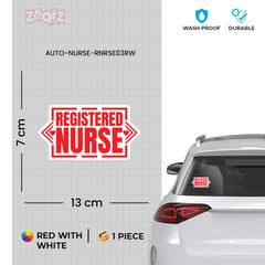 Proud Registered Nurse Car Window Decal