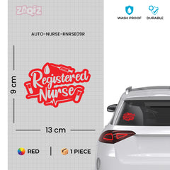 Durable Registered Nurse Sticker for Vehicles