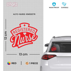 Bold RN Sticker for Road Awareness