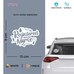 Durable Registered Nurse Sticker for Vehicles