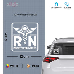 Professional RN Sign for Vehicle Safety