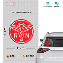 Registered Nurse Shield Sticker for Cars