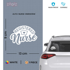 Elegant Registered Nurse Decal for Cars