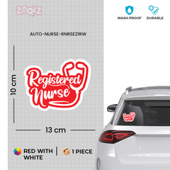Classic Registered Nurse Sticker for Cars