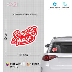 Registered Nurse on Board Car Sticker