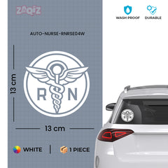 Registered Nurse Shield Sticker for Cars