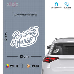 Registered Nurse on Board Car Sticker