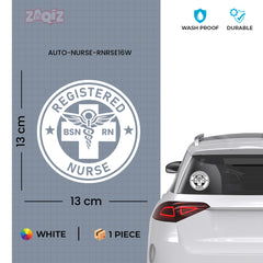 Registered Nurse Vehicle Tag for Safety