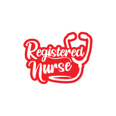 Classic Registered Nurse Sticker for Cars