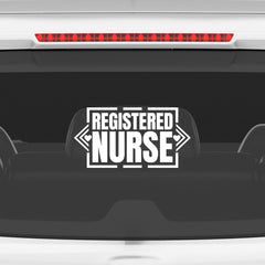 Proud Registered Nurse Car Window Decal