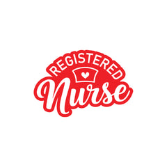 Elegant Registered Nurse Decal for Cars