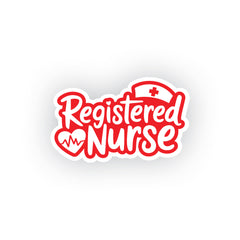 Registered Nurse Shield Car Window Sticker