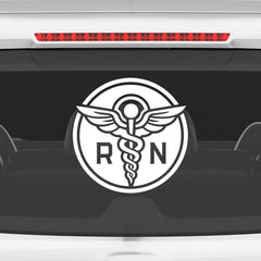 Registered Nurse Shield Sticker for Cars