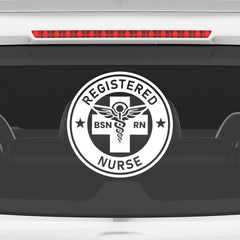 Registered Nurse Vehicle Tag for Safety