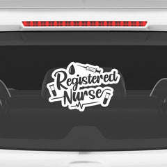 Durable Registered Nurse Sticker for Vehicles