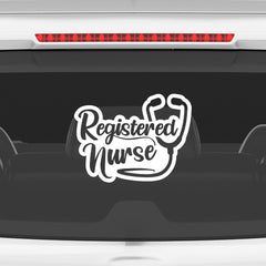 Classic Registered Nurse Sticker for Cars