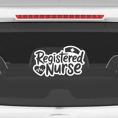 Registered Nurse Shield Car Window Sticker