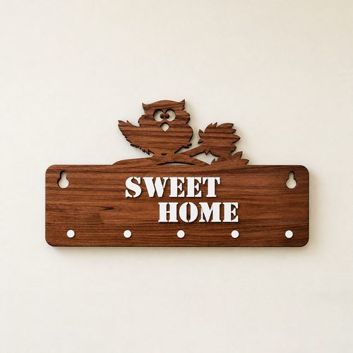owl key holder wall hanging
