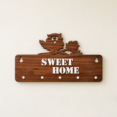 owl key holder wall hanging