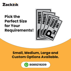 Stylish Owner’s Parking Sign Board | Waterproof & Durable