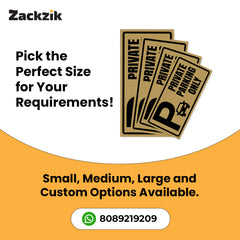 Stylish Owner’s Parking Sign Board | Waterproof & Durable