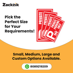 Stylish Owner’s Parking Sign Board | Waterproof & Durable