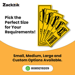 Custom Owner’s Parking Sign Board | Personalized Parking Name Board