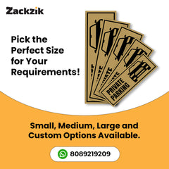 Custom Owner’s Parking Sign Board | Personalized Parking Name Board