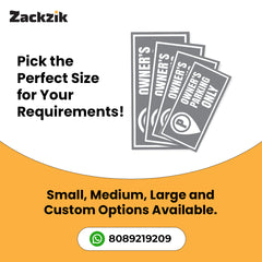 Owner Parking Sign Board for Apartment & Office | Sleek Design