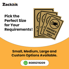 Reserved Owner’s Parking Signboard | Premium Acrylic Design