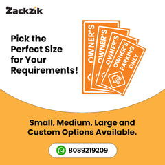 Owner’s Parking Sign Board | Reserved Parking Board by Zaqiz