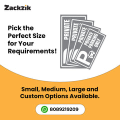 Stylish Owner’s Parking Sign Board | Waterproof & Durable