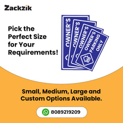 Owner’s Parking Sign Board | Reserved Parking Board by Zaqiz