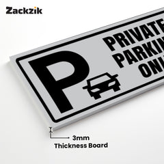 Stylish Owner’s Parking Sign Board | Waterproof & Durable
