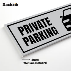 Custom Owner’s Parking Sign Board | Personalized Parking Name Board